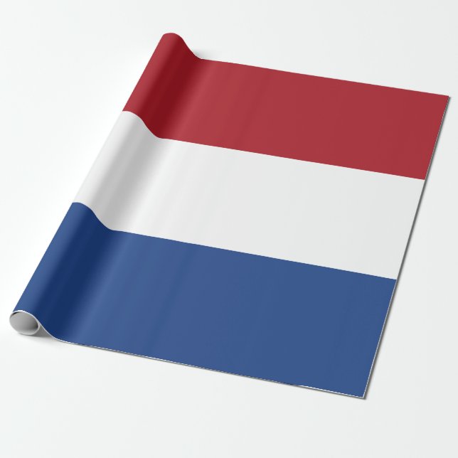 Dutch Flag Wrapping Paper (Unrolled)