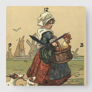 Dutch Girl Clock