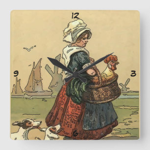 Dutch Girl Clock