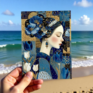 Dutch Golden Age Lady Portrait Painting Postcard