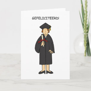 Dutch Graduation Congratulations for Her Card