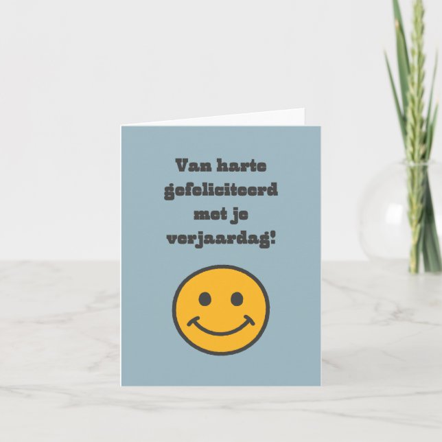 Dutch happy birthday  card (Front)