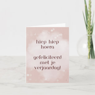 Dutch Happy Birthday  Card