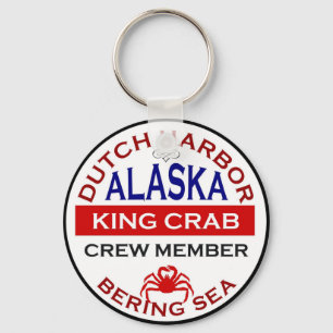 Dutch Harbor Alaskan King Crab Crew Member Key Ring