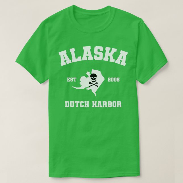Dutch Harbour Alaska Athletic Deadliest Catch Clas T-Shirt (Design Front)