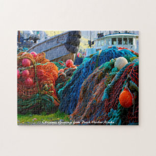 Dutch Harbour Alaska. Christmas Greetings Jigsaw Puzzle