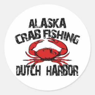 Dutch Harbour Alaska Crab Fishing Classic Round Sticker