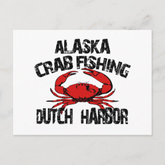 Dutch Harbour Alaska Crab Fishing Postcard
