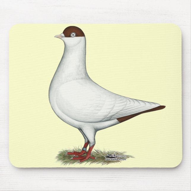 Dutch Helmet Pigeon Mouse Pad (Front)