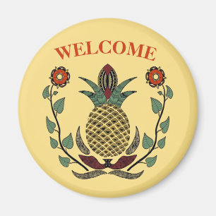 Dutch Hex Welcome Pineapple Magnet