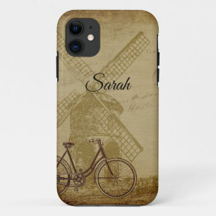 Dutch Holland Scene with Windmill & Bike Art Case- Case-Mate iPhone Case