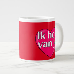 Dutch - I love you Large Coffee Mug