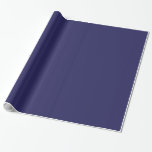 Dutch Indigo Blue #26235C Wrapping Paper<br><div class="desc">Beautiful rich,  dark blue of the Netherlands. This colour is the same as the indigo blue painted on porcelain and chinaware made famous by both the Dutch and the Chinese. Dutch Indigo Blue #26235C Wrapping Paper. See our collection for more beautiful colours and designs.</div>