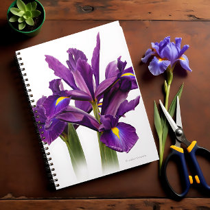 Dutch Iris Purple Sensation Spiral Notebook