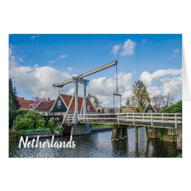 Dutch lifting wooden bridge (Front Horizontal)