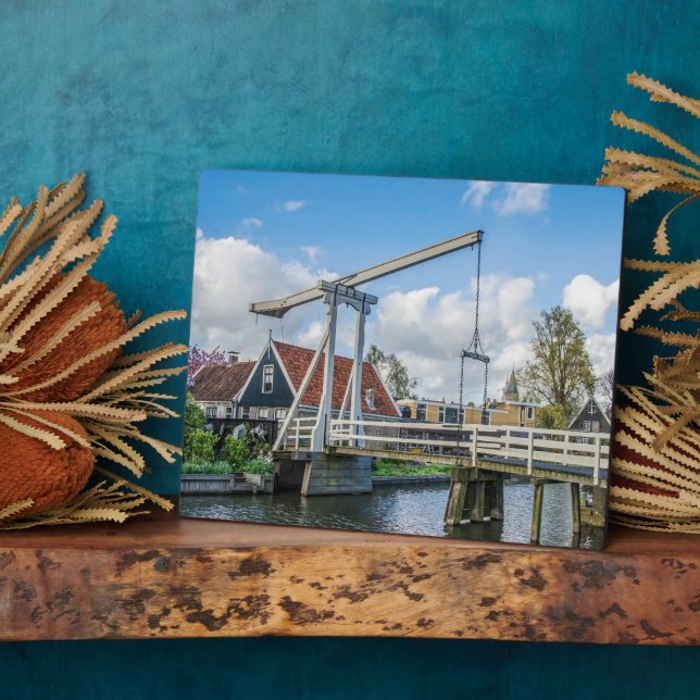 Dutch lifting wooden bridge plaque (Side)
