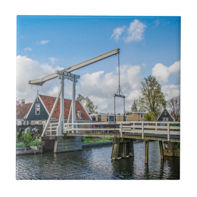 Dutch lifting wooden bridge tile (Front)