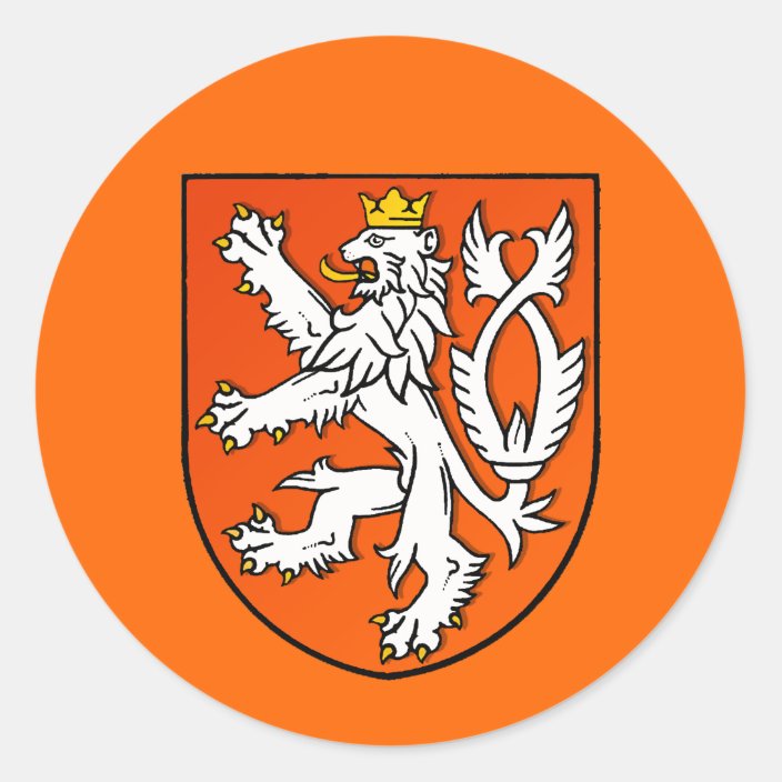 Dutch Lion Emblem Netherlands Lion Shield Classic Round Sticker