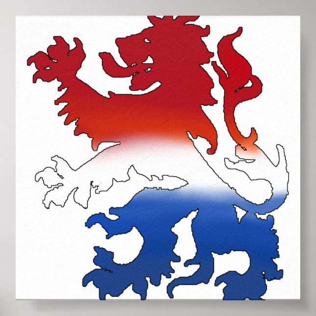 Dutch lion Netherlands flag gear Poster (Front)