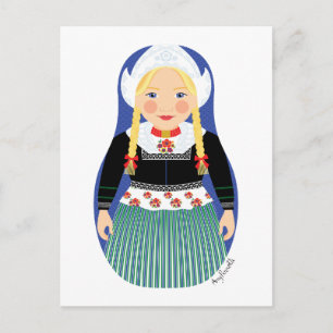 Dutch Matryoshka Postcard