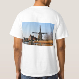 Dutch mill by the water. T-Shirt