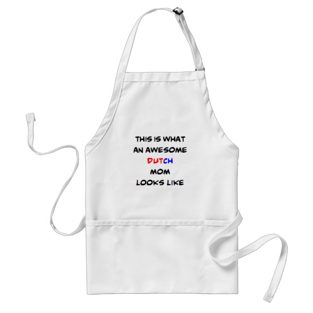 dutch mom, awesome standard apron (Front)