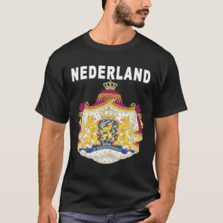 Dutch National Keepsake Nederland Emblem Design T-Shirt