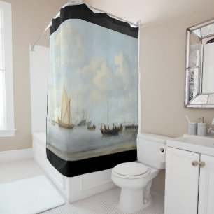 Dutch Ocean Sailing Yacht Boat Shower Curtain