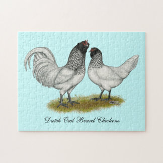 Dutch Owl Beard Chickens Jigsaw Puzzle
