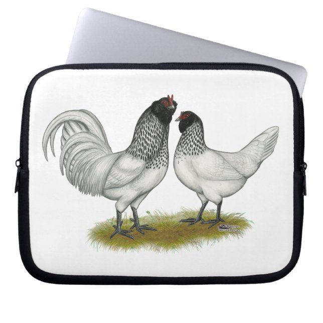 Dutch Owl Beard Chickens Laptop Sleeve (Front)
