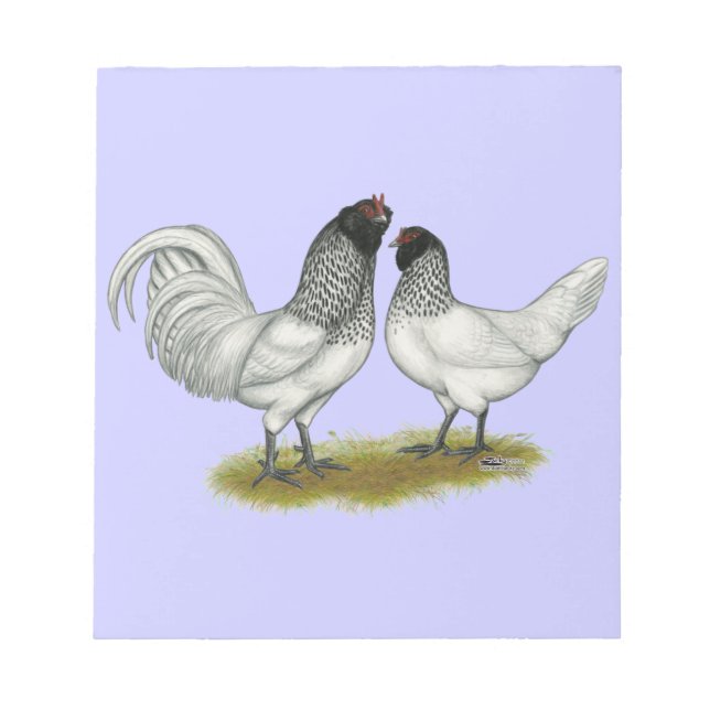 Dutch Owl Beard Chickens Notepad (Front)