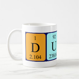 Dutch periodic table patriotic mug