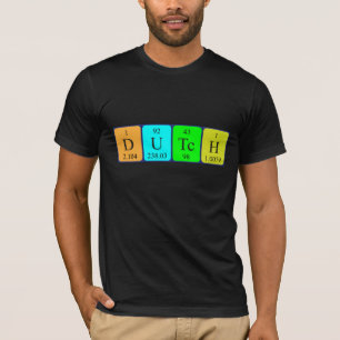Dutch periodic table patriotic shirt