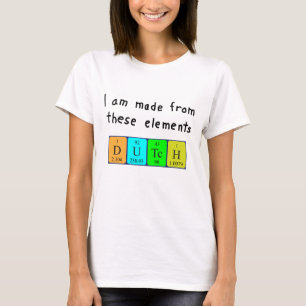 Dutch periodic table patriotic shirt