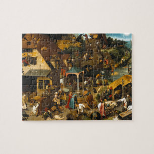 Dutch Proverbs by Pieter Bruegel the Elder Jigsaw Puzzle