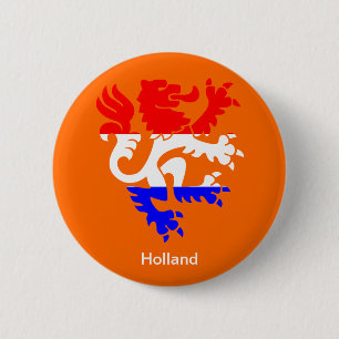 Dutch Queen's day 6 Cm Round Badge