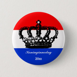 Dutch Queen's day (Koninginnedag) 6 Cm Round Badge