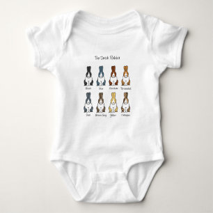 Dutch Rabbit Colours Baby Bodysuit