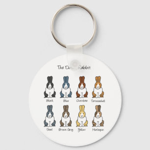 Dutch Rabbit Colours Key Ring
