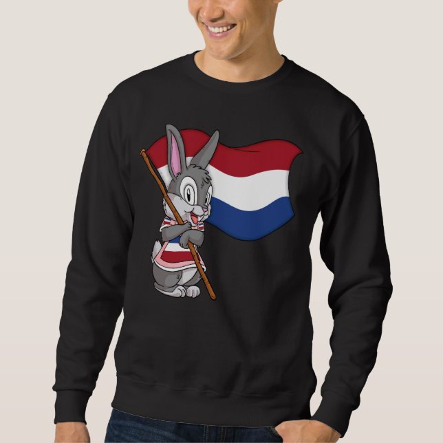 Dutch Rabbit Netherlands Flag Sweatshirt (Front)