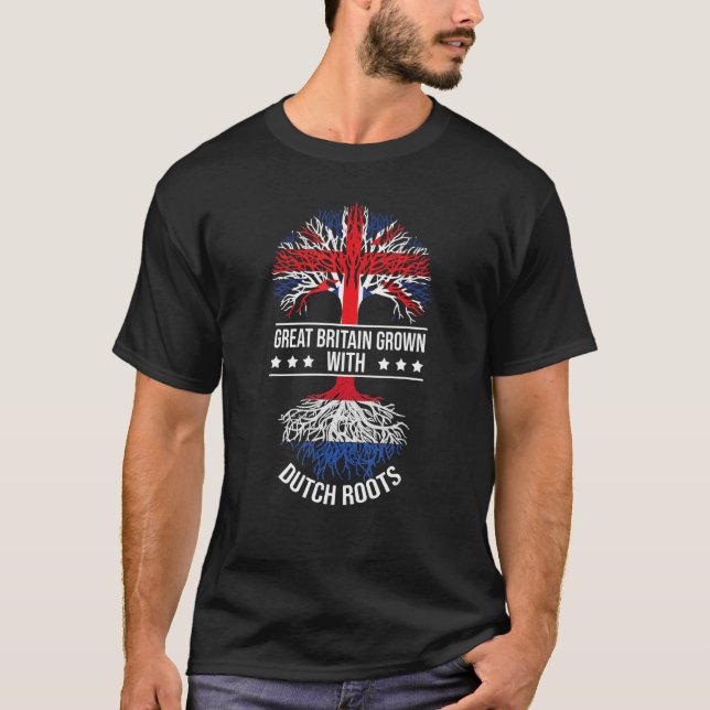 Dutch Root Immigrant Ancestry Great Britain Nether T-Shirt (Front)