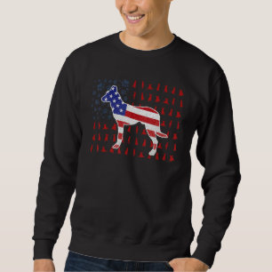 Dutch Shepherd American Flag 4th Of July For Men Sweatshirt