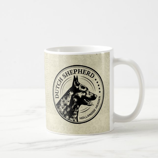 Dutch Shepherd Dog Coffee Mug (Right)
