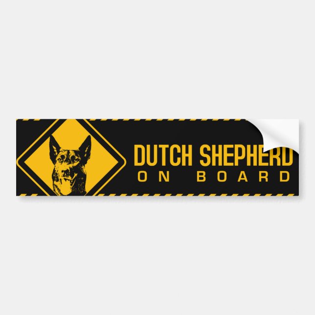 Dutch Shepherd Dog - Dutchie Bumper Sticker (Front)