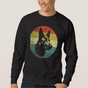 Dutch Shepherd Dog Retro Vintage Design Sweatshirt