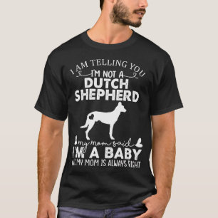 Dutch Shepherd Mom Baby Funny Cute Dog Pet Owner M T-Shirt