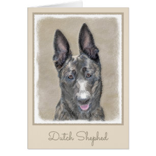 Dutch Shepherd Painting - Cute Original Dog Art