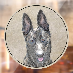 Dutch Shepherd Painting - Cute Original Dog Art