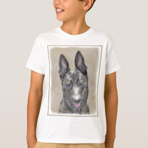 Dutch Shepherd Painting - Cute Original Dog Art T-Shirt