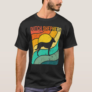 Dutch Shepherd Vintage Sunset Mum Dad T-Shirt